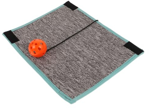 Toyvian Alfombrilla Rascadora para Gatos Práctica De Tela Duradera, Manta Redonda De 7 Cm De Diámetro, Juguete Rascador Bolas De Colores para Proteger Muebles y Sofá, Adecuado para Gatos Domésticos