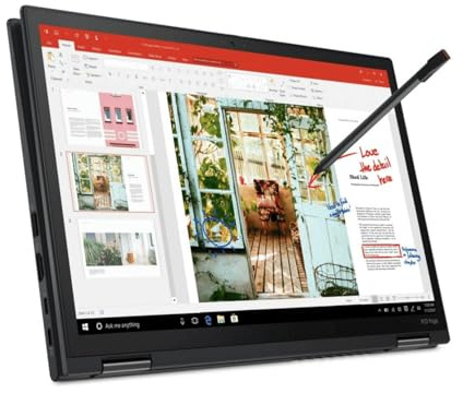 Lenovo ThinkPad X13 Yoga Gen 2 13,3 Zoll Touch Display Intel Core i7 1185G7 1TB SSD Festplatte 16GB Speicher Windows 11 Home 4G LTE Fingerprint Notebook Laptop (Generalüberholt)