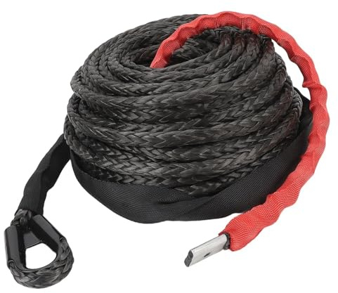 Cuerda Sintética For Cabrestante De 9,5 Mm X 29 M, 16534 LB De Resistencia A La Tracción, con Funda Protectora For Vehículos Todoterreno 4x4, ATV (U*T*V) Y SUV.