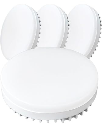 Y.W.Licht Ampoule GX53 LED 8W Blanc Chaud 3 CCT 3000K 4000K 6000K Équivalent à 71W Halogène Ampoule LED GX53 Spot pour Armoires, Spot Encastrable pour éclairage d'armoire, Lot de 4 Non Dimmable