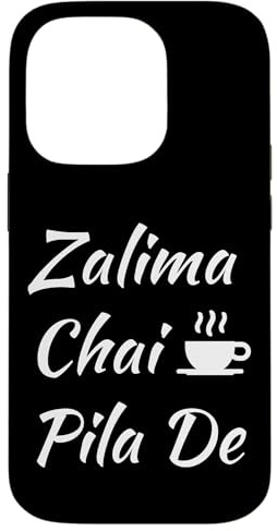 Zalima Chai Pila De Gran Viral Desi Pakistaní India Diseños Carcasa para iPhone 14 Pro