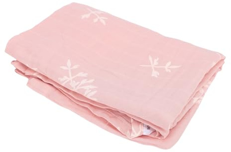 FTVOGUE Baby Swaddle Blanket Receiving Blanket Newborn Wrap Soft Bamboo Cotton Nursing Cover with 3 Snap Buttons for Stroller Carseat Sunshade