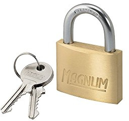 Master Lock Magnum Cadenas en laiton massif avec clés 30 mm