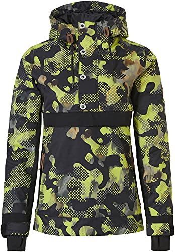 Rehall Damen Snowboardjacke Skijacke Anorak FRIDA-R popart camoflage grün Gr. 38