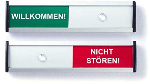 Türschild - WILLKOMMEN - NICHT STÖREN - 125x30mm