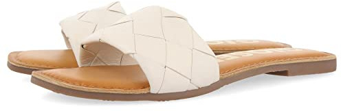 GIOSEPPO Sandalias Off-White Tipo Pala con Trenzado para Mujer SENGLEA