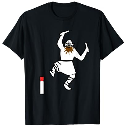 Wikingerschach - Wikinger greift den Kubb König an Geschenk T-Shirt