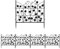 UNHO Garden Metal Fence Panels: 26in x 11ft Outdoor Rustproof Wrought Iron Landscape Fencing Wire Gate Border Edge Folding Set of 5