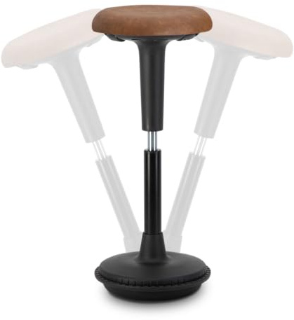 Wobblez ergonomischer Bürostuhl | Rückenschonender Wackelhocker Höhenverstellbar von 63-83 cm für einen normalen Schreibtisch | bürohocker ergonomisch testsieger | ergonomischer bürostuhl