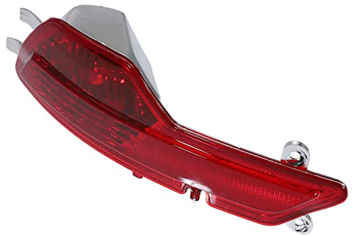 A ABSOPRO Coche Trasero Izquierdo Parachoques Niebla Luz Reflector 63147187219 para BMW Rojo