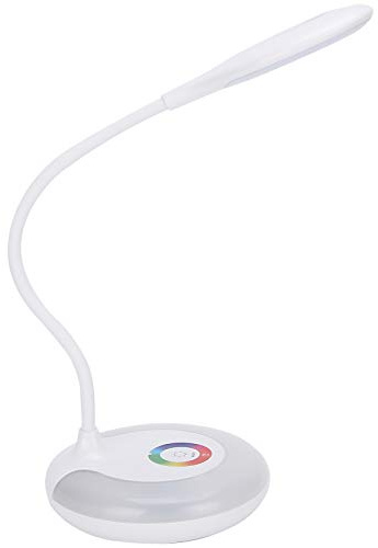 USB LED Tischlampe, Touch Dimming Schreibtischlampe, Augenschutz Bunte Touch Dimming Light, Wiederaufladbare Flexible Schwanenhals Studienlampe (2500 mAh wiederaufladbare Version)