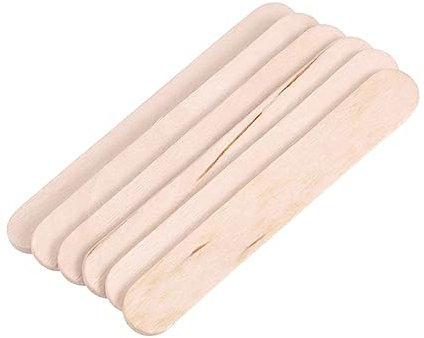 50 Stück farbige Holzstäbe Eis am Stiel DIY-Sticks holzstäbchen Etiketten Lutscher Bastelstöcke aus Holz Holzstöcke für Kinder Pflanze Holzstock Eisstange Kunsthandwerk Bambus
