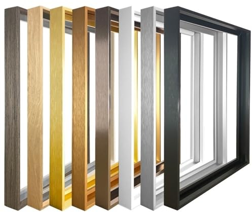Bilderrahmen 8 Farben großer DIY 40x60 60x80 Gold Matel Gemälderahmen Wandrahmen Fotorahmen Leinwanddruck Wandkunstrahmen Wandposter Rahmen Fotorahmen (Color : Wood Inner Frame, Size : 35x55cm)