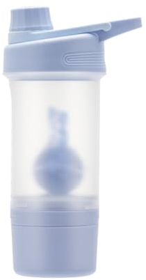 Water Bottle Hervidores deportivos amigables, botellas de agua de plástico con espacio de almacenamiento, termo ligero, licuadora Vortex, coctelera, botellas de bebidas Bidon Ciclismo ( Color : Blue )