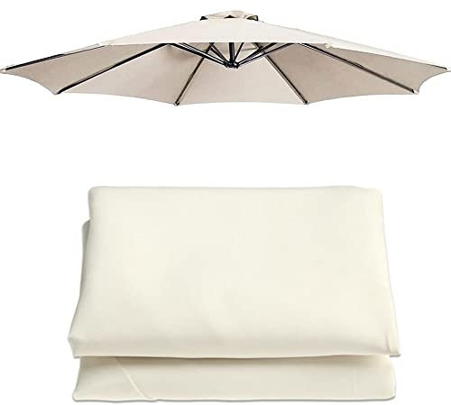 IkErna Toile de Remplacement Pour Parasol de Marché 8 Côtes, Toile de Remplacement Pour Parasol Rond, Toile de Remplacement Pour Parasol de Jardin, Toile de Remplacement Pour Parasol de Jardin, Toile