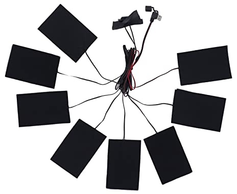 Angetriebene Elektrische Heizkissen, Elektrische Heizkissen, 3 Gänge, Heizblatt, USB-betriebenes Kleidungswesten-Heizfolienset