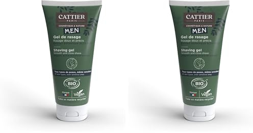 Cattier Men - Gel de Rasage Homme Bio - 150ml (Lot de 2)