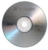 CD-R 700 MB 52X Velocidad 80 min