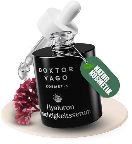 Dr. VAGO Hyaluron Serum hochdosiert – Feuchtigkeitsserum Gesicht & Anti Aging Serum – Dermatologisch getestet – Für alle Hauttypen – Gesichtspflege Damen - Made in Austria