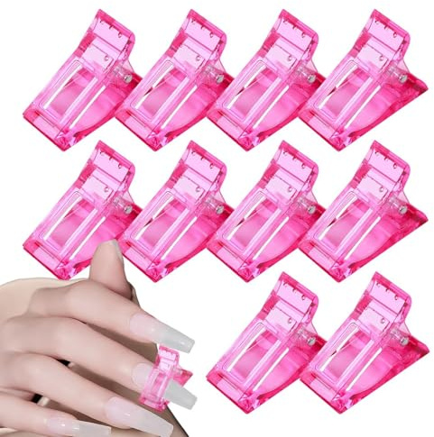 Duroecsain Pinze per unghie per tenere le unghie in basso, forme di estensione delle unghie, 10 per unghie per estensioni delle unghie, pinza per unghie pratica in , pinza di estensione