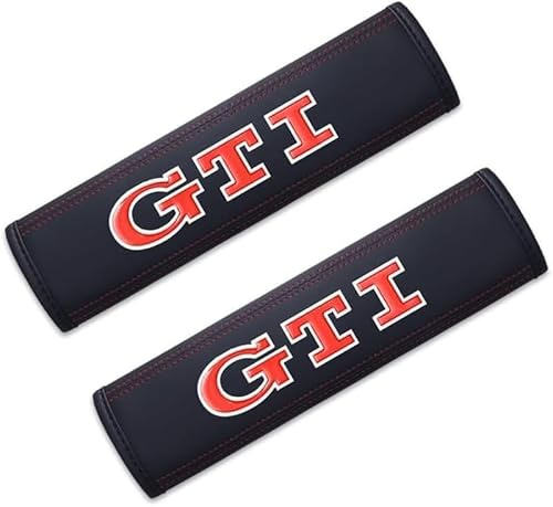 dzggs 2 Pièces Rembourrage de Ceinture de Sécurité pour Peugeot GTI, Protege Ceinture Voiture Amovible Confortable Antidérapant, Coussinets Ceinture
