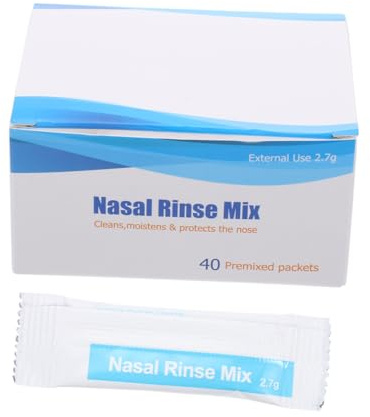 Holibanna 40packungen Nasenspül- Für Effektive Nasenreinigung Schnelle Lösung Für Erwachsenen Nasenbeschwerden Hochwertige Schnell Lösliche Salzlösung