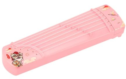 Milageto Guzheng Chinese String Instrument Kids Instrument Praxis Zither Lernen Musikspielzeug Kinder Guzhengs Spielzeug für Kleinkinder Geschenke, Rosa