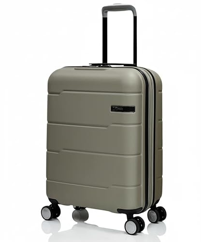 Unik REVOLUTION Maleta de Cabina 55x40x20 cm Expandible, Equipaje de Mano Rígido ABS Ligero 41L, Cerradura TSA, 4 Ruedas Dobles 360°, Compatible con Ryanair, Vueling y EasyJet, 2,8 kg – Color Taupe