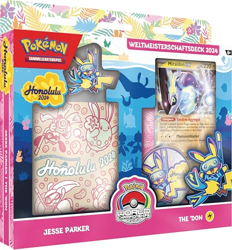Pokémon Jeu DE Cartes À Collectionner : Deck de Coupe du Monde 2024 - Jesse Parker - The 'Don (1 Deck Complet de 60 Cartes & Accessoires)