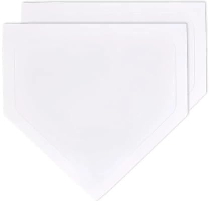 AHANDMAKER Home Plate Baseball Bases Set Baseball Home Plate Throw Down Home Plates Sporting Equipment for Gym Teachers Skill Camp Instructors Backyard Batting or Pitching Practice Training