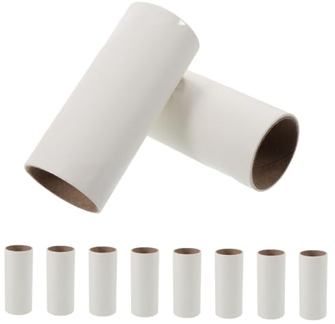 Veemoon 10pcs Portable Mini Lint Roller Refills Sticky Adhesive for Pet Hair Removal Clothes Sofas Bedding Compact Travel Sticky for Efficient Dust and Lint Cleaning