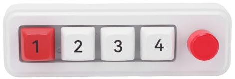 Zunate 4 Tasten Makro OSU Mechanische Tastatur, Benutzerdefinierte Programmierbare Hot -Swap -RGB -Rückbeleuchtung EIN Handspieltastatur mit USB -C -Kabelverbindung für OSU -Büroarbeit (White)