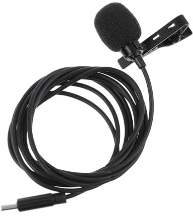 LIFKOME Micrófono de Solapa USB C Lavalier con Clip Integrado Sonido y Reducción de Ruido para Teléfonos Compatible con Grabación y Streaming