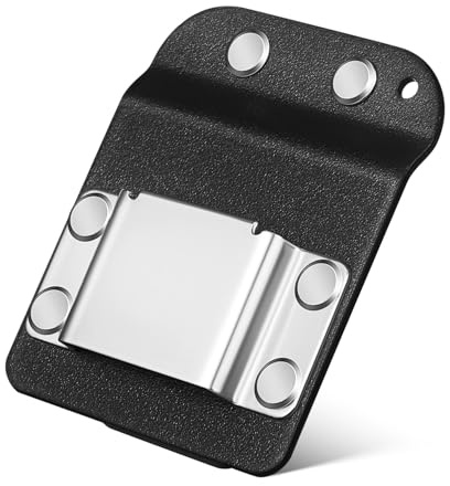 DOITOOL Tape Measure Belt Clip Holder Secure Low-profile Tape Measure Holder for Drill Belts Tool Bags Pockets Reliable Fit for Electricians Carpenters Plumbers and Construction