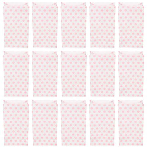 SOPOTUTU 25 Stück Teiliges Bedruckte Papiertragetaschen mit Punkten Multifunktionale Geschenktüten für Party mitgebsel Geburtstagsdekoration Cookie Candy bags Charmante Geschenkverpackung