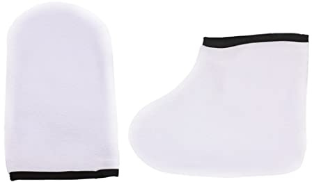 Guantes de cera de parafina para el cuidado de las manos y los pies, cubiertas exfoliantes, protección con cera de parafina, retienen el calor, juego de guantes para cuidado de las manos y los pie