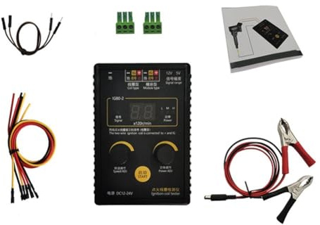 Gettimore IG80-2 Auto Zündspule Tester für 12V 24V Erdgas Fahrzeuge 145x130mm Kompatibel mit Auto Bus LKW Motorrad Motordiagnose