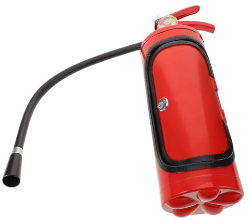 BETOOKY Coffret de Rangement D'extincteur Rouge en Fer et Plastique pour Bouteilles et Verres de Vin, pour Fêtes d'anniversaire et Dîners