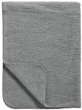 MEYCO Babydecke 100x150cm gewebt Kuscheldecke Made in Germany Grey | 100 % Bio Baumwolle - Oeko Tex zertifiziert - kuschelig weich - Sommer & Winter - waschbar & trocknergeeignet