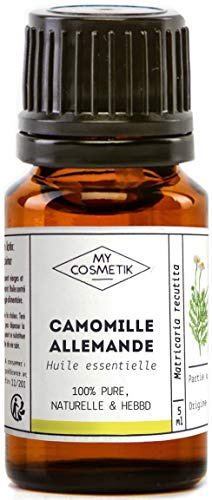 MY COSMETIK - Ätherisches Öl aus deutscher Kamille - HEBBD/HECT-chemotypisiert - 100% rein und natürlich - 5 ml