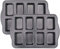 Lawei Paquete de 2 mini moldes para pan de 8 cavidades, antiadherentes, moldes rectangulares de acero al carbono para hornear pan de maíz, pequeños panes de plátano, pastel de queso, mini sartén para