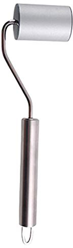 Lhbfcy Rullo Stendipasta per Pizza Mattarello Liscio per Pasticceria Pratico Rullo per Lmpasto Mattarello Regolabile in Acciaio Inox Ideale per Pasta Zucchero, Ravioli, Biscotti, Tortellini(Argento)