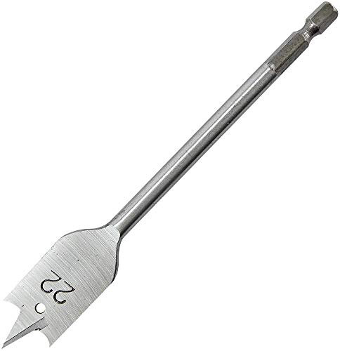 Flat Spade Wood BIT 22MM X 152MM | Drill BITS Woodworking Tools, 1 X Qty - WSB22