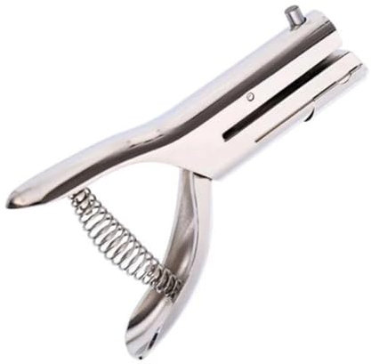 Rainorning Perforatore Manuale Tondo φ3/6/8/10mm Pinza per Punzonatura Singola Circolare a Lunga Distanza da 53mm per Carta Biglietti da Visita in PVC Cartone (6mm)