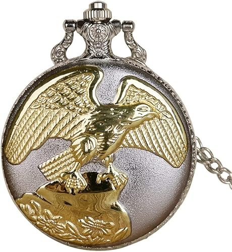 Fickur Retro Mekaniskt ur för herrar Guld och silver kvarts Fickur Pointer Typ Hänge Kedjeklocka Herr Fickklocka Damklocka Spänne Vintage