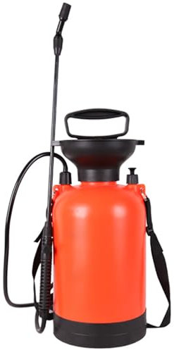 HYCHIKA Spruzzatore a Pressione 5 Litri, Pompa Irroratrice, Pompa Nebulizzatore a Pressione, Pompa a Pressione 5 Litri, Ugello Regolabile, Per la Cura Delle Piante, Giardinaggio e Pulizia