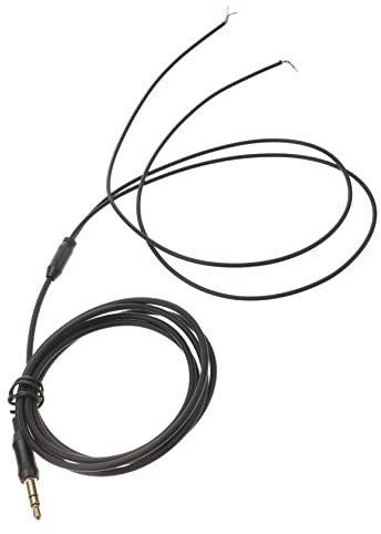 ETHZZLE 1stück Schwarzes Tpe Reparaturkabel Für Kopfhörer Halbfertige -oxygen-freies Kupfer-audioleitung Für Headset-reparaturen Und Upgrades