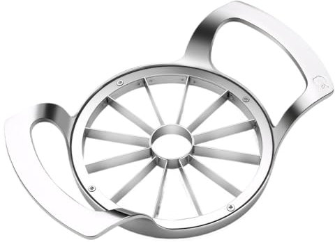 JVHLOV Manzana Separado Cortador, Descorazonador de Manzanas, Pelador de Manzanas de 12 Cuchillas, Cortador de Manzana de Acero Inoxidable Para Manzana Pera Naranja Tomate Patata Limón