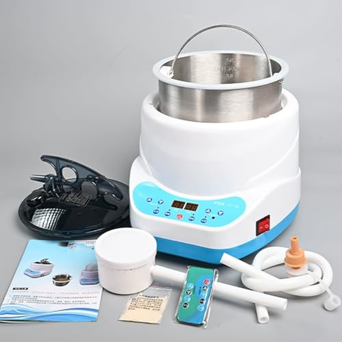 Generador De Vapor De Sauna Portátil, Acero Inoxidable 304 Anti-Quemaduras En Seco, Control Remoto Inalámbrico con Temperatura Ajustable, Gran Capacidad De 4000 Ml