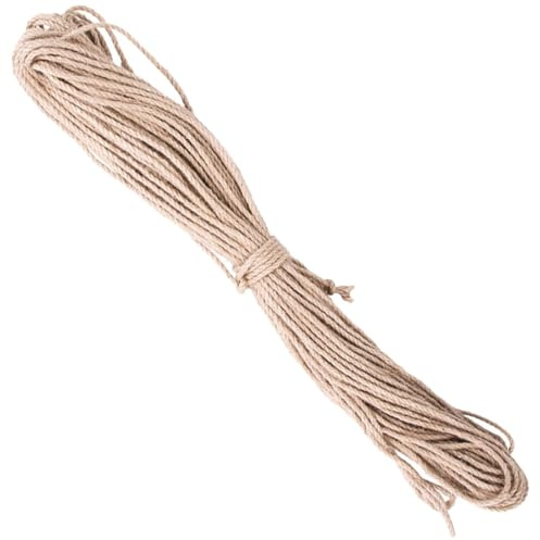 Hohopeti Sturdy 4mm Sisal Rope 30m for Cat Scratcher Replacement Sturdy DIY Scratching Rope Accessory for Cat Trees and Scratch Posts